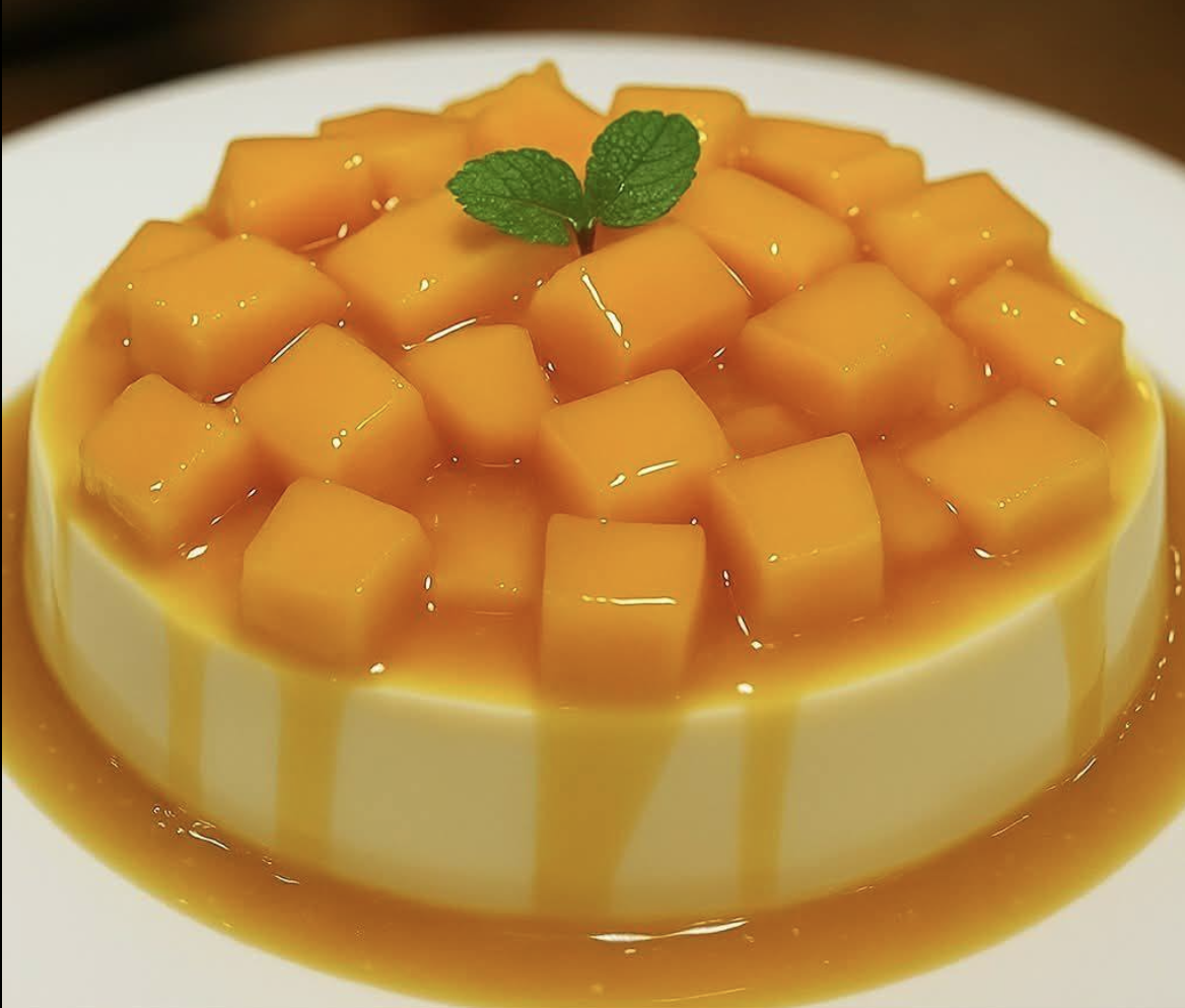 Gelatina de Mango con Queso Crema: Un Postre Cremoso, Frutal y Refrescante